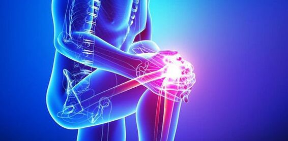 dor intensa na articulação do joelho